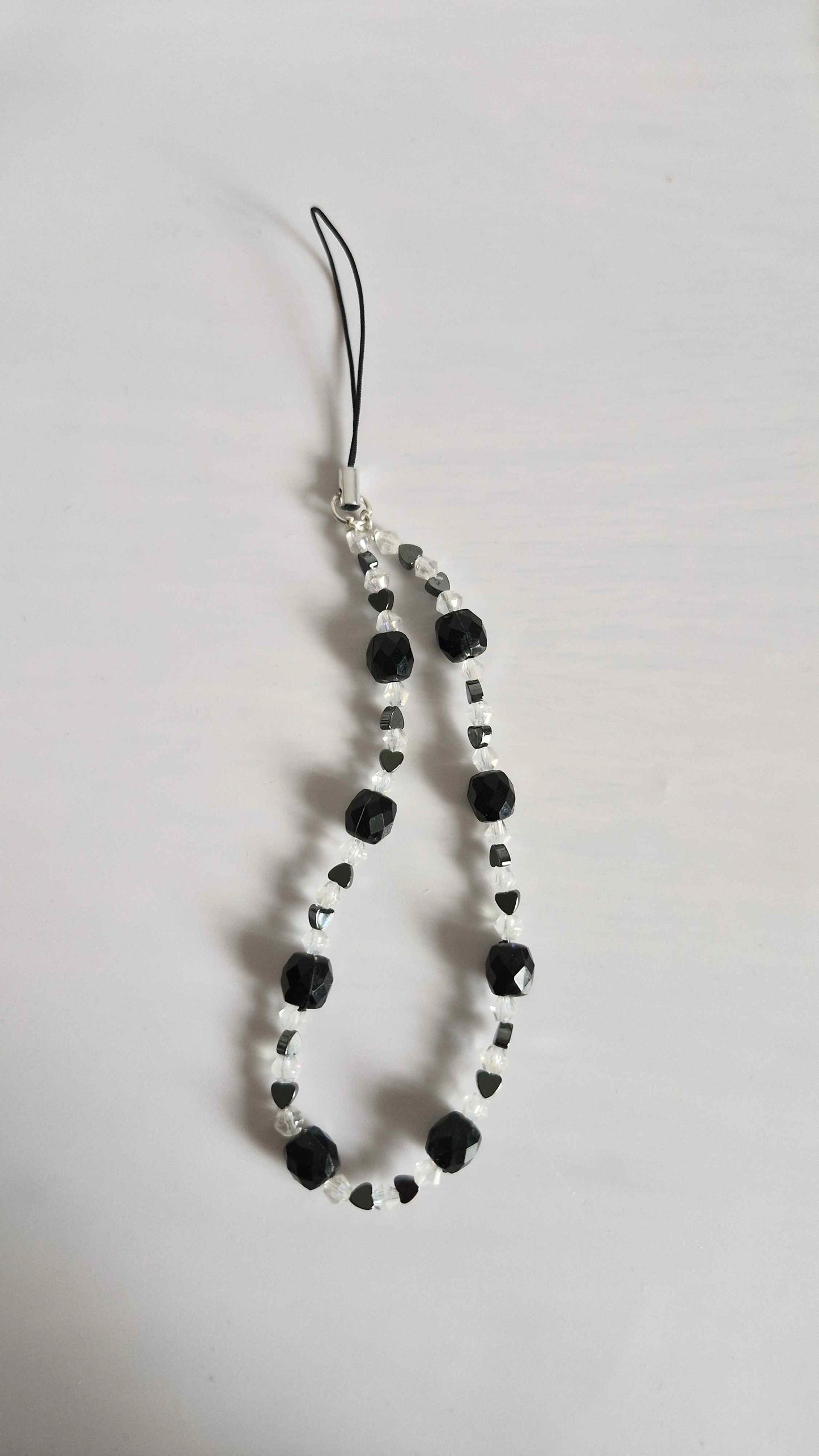 Graphite Mod Geometric Beaded Loop Charm