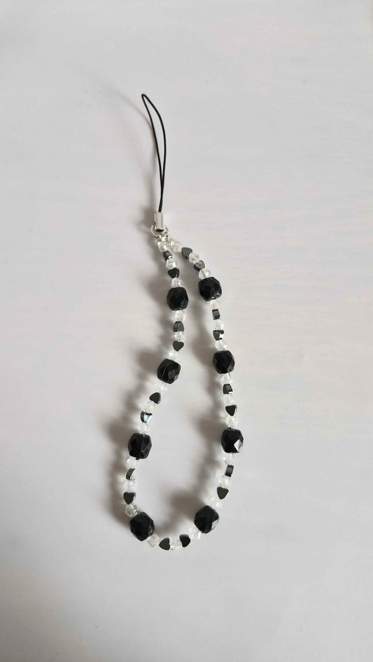 Graphite Mod Geometric Beaded Loop Charm