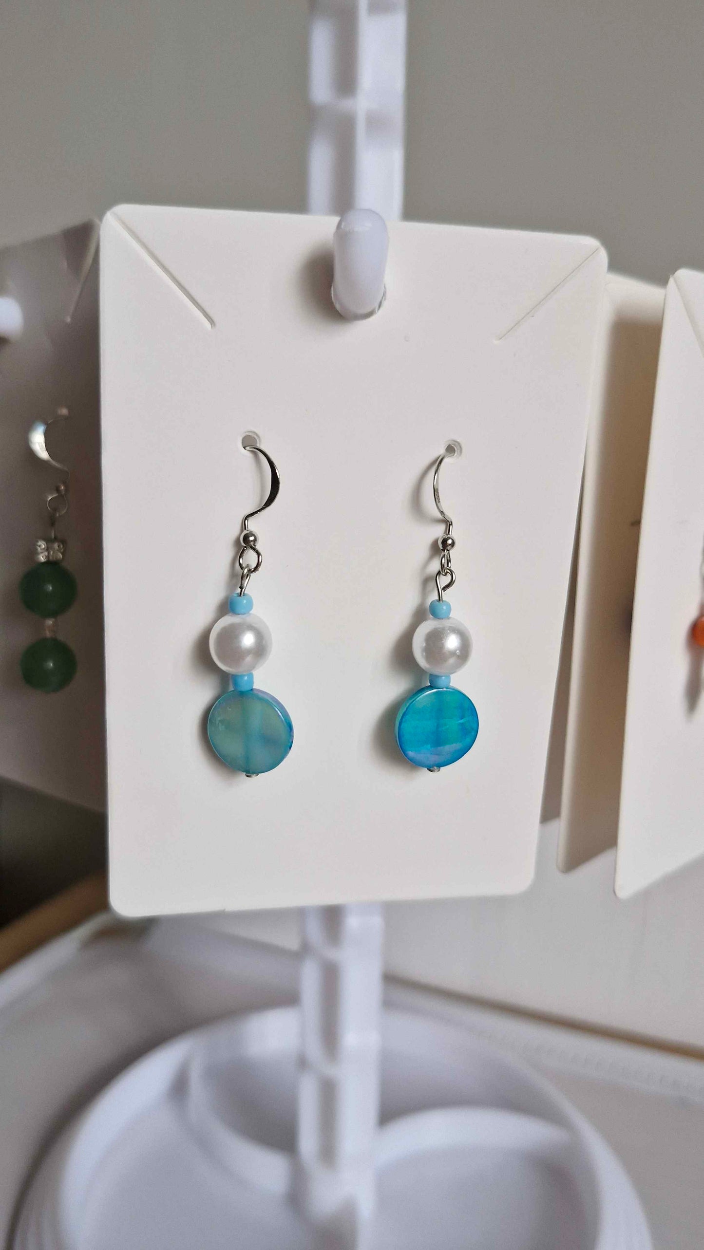 Blue Lagoon Shell & Pearl Drops