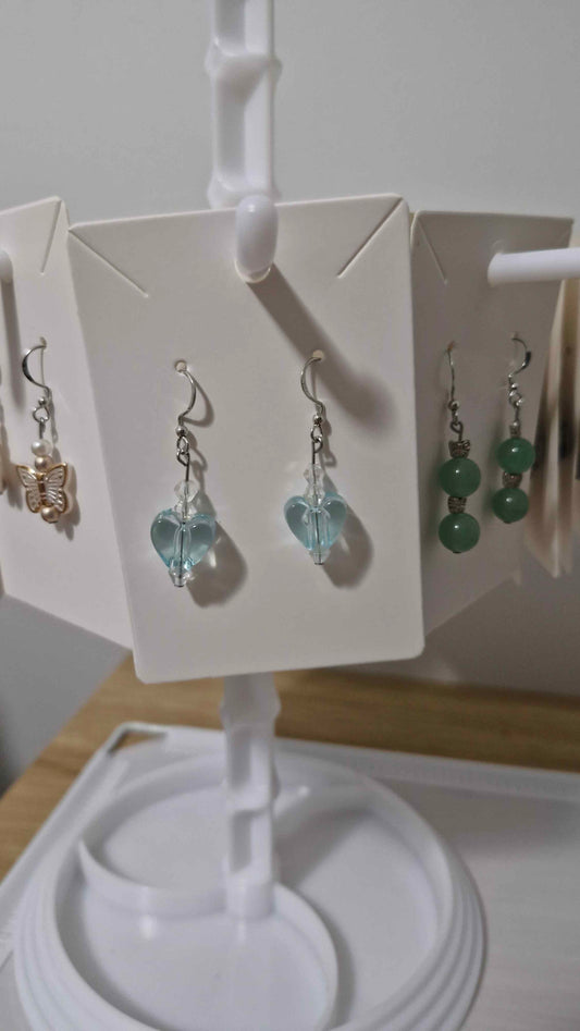 Crystal Waters Heart Earrings