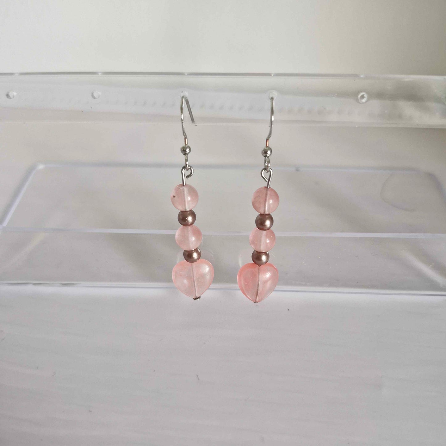 Blushing Heart Earrings