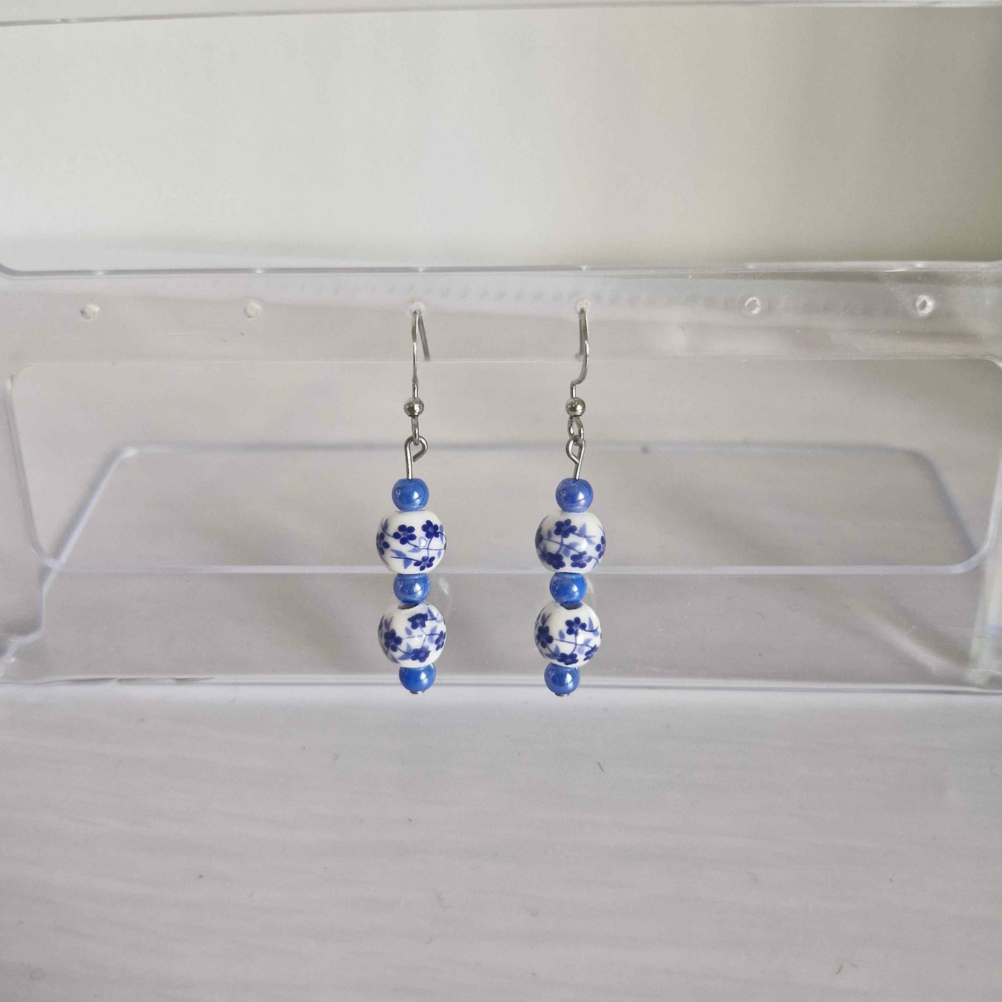 Delft Vine Porcelain Earrings